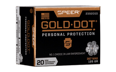 Speer Gold Dot .357 Magnum 125 Grain Hollow Point Ammunition – 20 Rounds