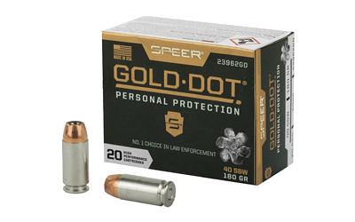 Speer Gold Dot .40S&W 180 Grain Hollow Point Ammunition – 20 Rounds
