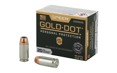 Speer Gold Dot .45 ACP 230 Grain Hollow Point Ammunition – 20 Rounds