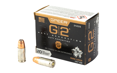 Speer Ammunition Dot G2 9mm 147 Grain Ammunition – 20 Rounds