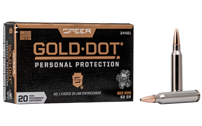 Speer Ammunition Dot .223 Rem 62 Grain SP Ammunition – 20 Rounds