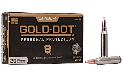 Speer Ammunition Dot .223 Rem 75 Grain SP Ammunition – 20 Rounds
