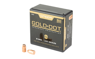 Speer Ammunition Dot .355 9mm 147 Grain Hollow Point Ammunition – 100 Rounds