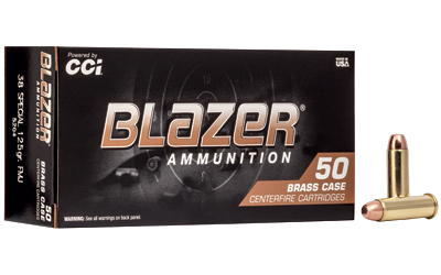 Blazer Brass .38 Special 125 Grain Full Metal Jacket Ammunition – 50 Rounds