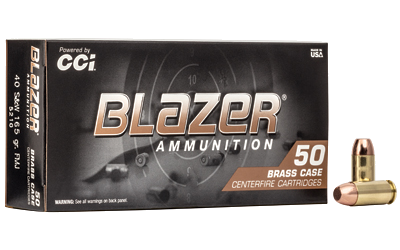 Blazer Brass .40S&W 165 Grain Full Metal Jacket Ammunition – 50 Rounds