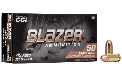 Blazer Brass .45 ACP 230 Grain Full Metal Jacket Ammunition – 50 Rounds
