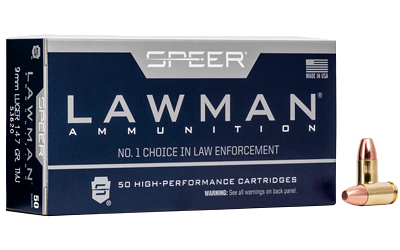 Speer Ammunition Lawman 9mm 147 Grain TMJ Ammunition – 50 Rounds