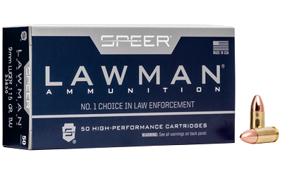 Speer Ammunition Lawman 9mm 115 Grain TMJ Ammunition – 50 Rounds