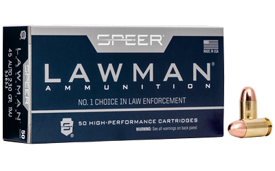 Speer Ammunition Lawman .45 ACP 230 Grain TMJ Ammunition – 50 Rounds