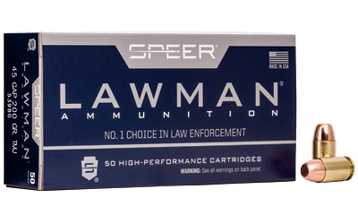 Speer Ammunition Lawman 45gap 200 Grain TMJ Ammunition – 50 Rounds