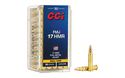 CCI .17 HMR 20 Grain Full Metal Jacket Ammunition – 50 Rounds