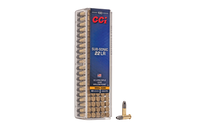 CCI 22 Subsonic .22 LR 40 Grain Hollow Point Ammunition – 100 Rounds