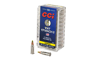 CCI 17 Mach 2 17 Grain Ammunition – 50 Rounds