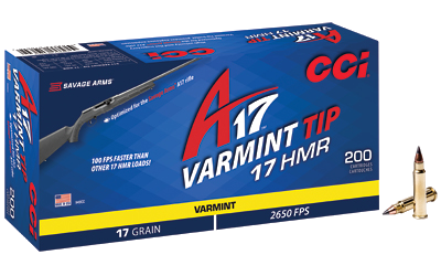 CCI A17 .17 HMR 17 Grain Ammunition – 200 Rounds