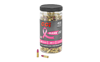 CCI Cln-22 Pink Hv .22 LR 40 Grain Ammunition – 400 Rounds