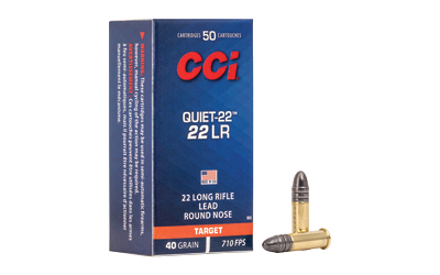 CCI Quiet .22 LR 40 Grain LRN Ammunition – 50 Rounds