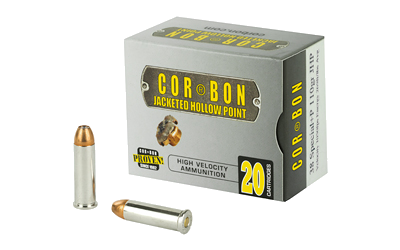 CorBon .38 Special 110 Grain Jacketed Hollow Point Ammunition – 20 Rounds