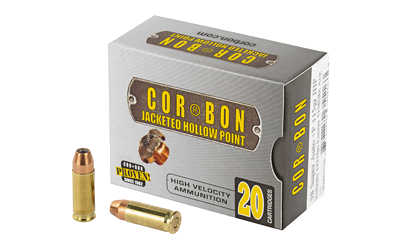 CorBon +P .38 Super 115 Grain Jacketed Hollow Point Ammunition – 20 Rounds