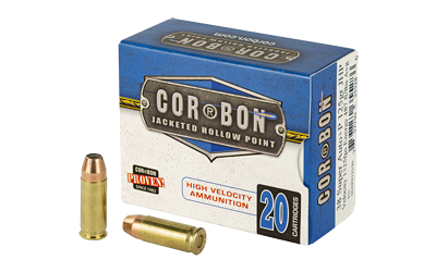 CorBon +P .38 Super 125 Grain Jacketed Hollow Point Ammunition – 20 Rounds