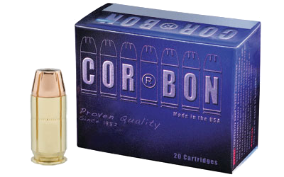 CorBon .45 ACP 165 Grain Jacketed Hollow Point Ammunition – 20 Rounds