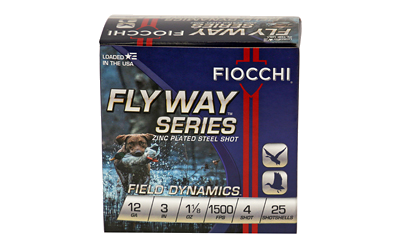 Fiocchi Flyway 12 Gauge #4 Shot Ammunition – 25 Rounds