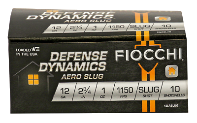 Fiocchi Ammunition 12 Gauge SLUG Ammunition – 10 Rounds