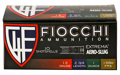 Fiocchi Ammunition 12 Gauge SLUG Ammunition – 10 Rounds