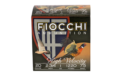 Fiocchi 20 Gauge #7.5 Shot Ammunition – 25 Rounds