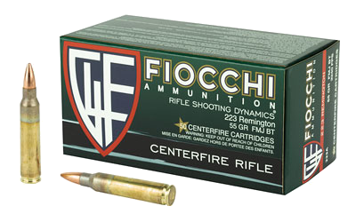 Fiocchi Ammunition .223 Rem 55 Grain Ammunition – 50 Rounds