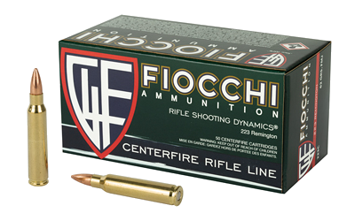 Fiocchi .223 Rem 62 Grain Full Metal Jacket Ammunition – 50 Rounds
