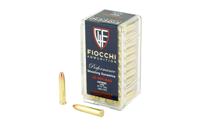 Fiocchi .22 Magnum 40 Grain Full Metal Jacket Ammunition – 50 Rounds