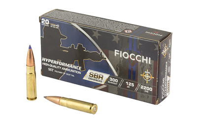 Fiocchi Hypr Sbr .300 Blackout 125 Grain Ammunition – 20 Rounds