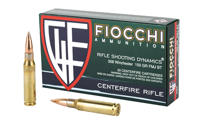 Fiocchi Ammunition .308 Win 150 Grain Ammunition – 20 Rounds