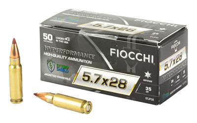 Fiocchi HP 5.7x28mm 35 Grain Hollow Point Ammunition – 50 Rounds