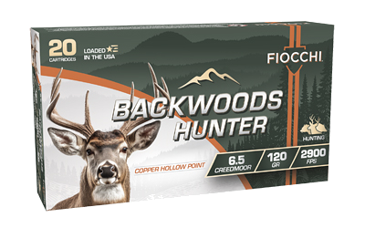 Fiocchi Bkwd Hntr 6.5 Creedmoor 120 Grain Ammunition – 20 Rounds