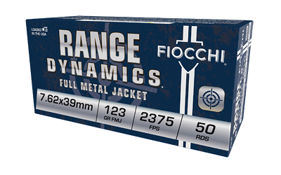 Fiocchi Fmj 7.62x39 123 Grain Full Metal Jacket Ammunition – 50 Rounds
