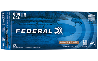 Federal Power-Shok 50 Grain SP Ammunition – 20 Rounds