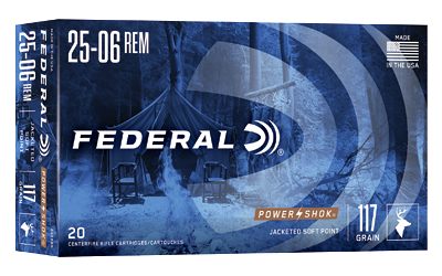 Federal Power-Shok 2506 117 Grain SP Ammunition – 20 Rounds