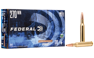 Federal Power-Shok .270 Win 130 Grain Ammunition – 20 Rounds