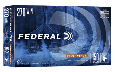 Federal Power-Shok .270 Win 150 Grain SP Ammunition – 20 Rounds