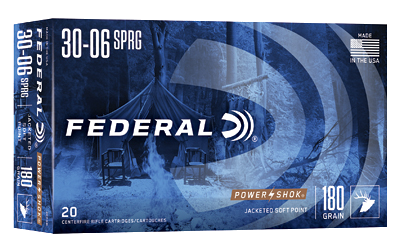 Federal Power-Shok .30-06 Springfield 180 Grain SP Ammunition – 20 Rounds