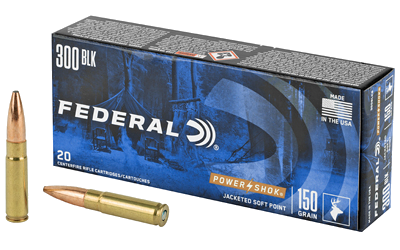 Federal Power-Shok .300 Blackout 150 Grain SP Ammunition – 20 Rounds