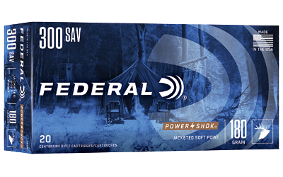 Federal Power-Shok 300sav 180 Grain SP Ammunition – 20 Rounds