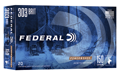 Federal Power-Shok .303 British 150 Grain SP Ammunition – 20 Rounds