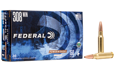 Federal Power-Shok .308 Win 150 Grain Ammunition – 20 Rounds