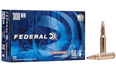 Federal Power-Shok 308wn .308 Win 150 Grain SP Ammunition – 20 Rounds
