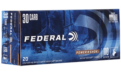 Federal Power-Shok 30carb 110 Grain Ammunition – 20 Rounds