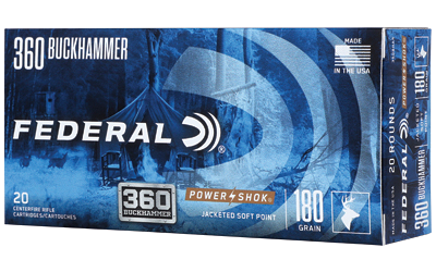 Federal Power-Shok 360 Bckhmmr 180 Grain SP Ammunition – 20 Rounds