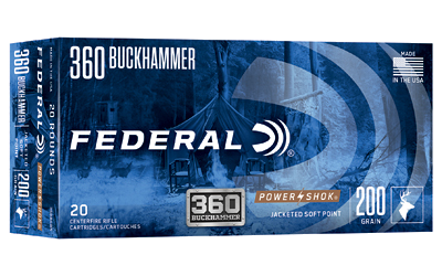 Federal Power-Shok 360 Bckhmmr 200 Grain SP Ammunition – 20 Rounds
