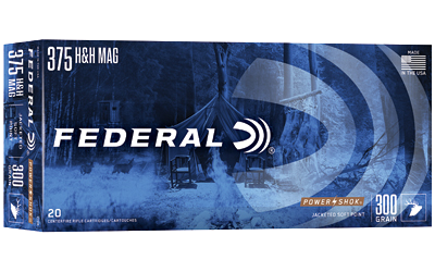 Federal Power-Shok 375h&H 300 Grain SP Ammunition – 20 Rounds